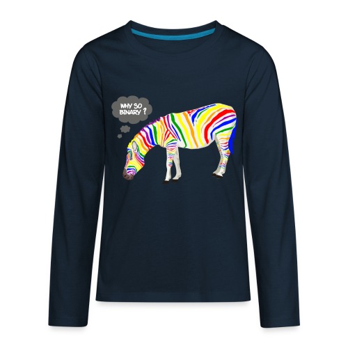 Rainbow Zebra - Kids' Premium Long Sleeve T-Shirt