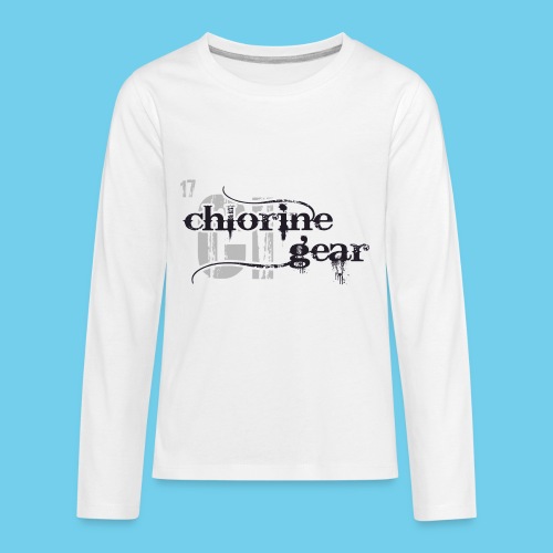 Chlorine Gear Textual B W - Kids' Premium Long Sleeve T-Shirt