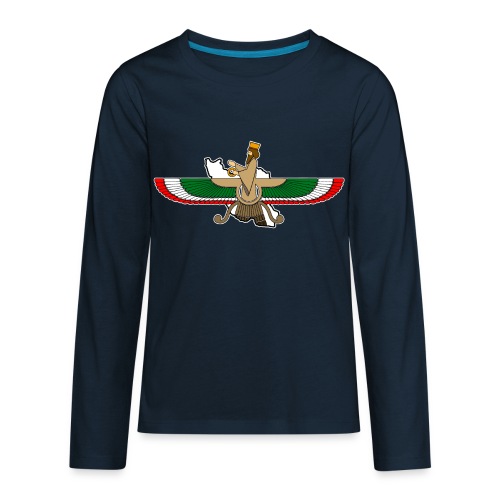 Faravahar Iran 4 ever colorful - Kids' Premium Long Sleeve T-Shirt
