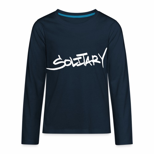 Solitary (White) - Kids' Premium Long Sleeve T-Shirt