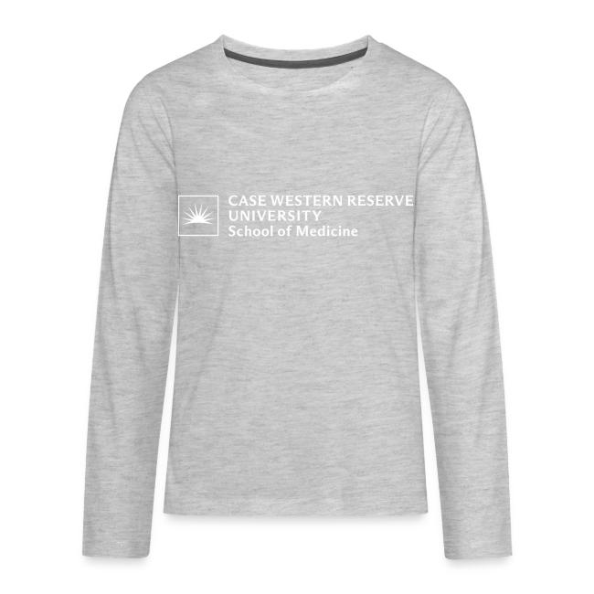 SOM Two Line Horizontal Primary Logo CWRU WHITE 1