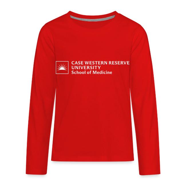 SOM Two Line Horizontal Primary Logo CWRU WHITE 1