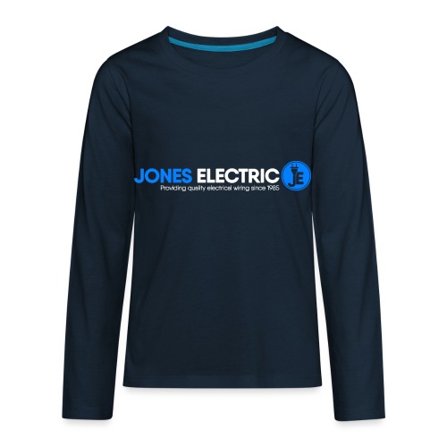 Jones Electric Logo VectorW - Kids' Premium Long Sleeve T-Shirt