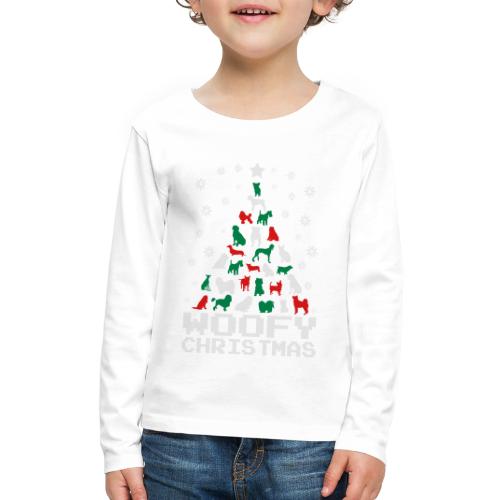 Woofy Christmas Tree - Kids' Premium Long Sleeve T-Shirt