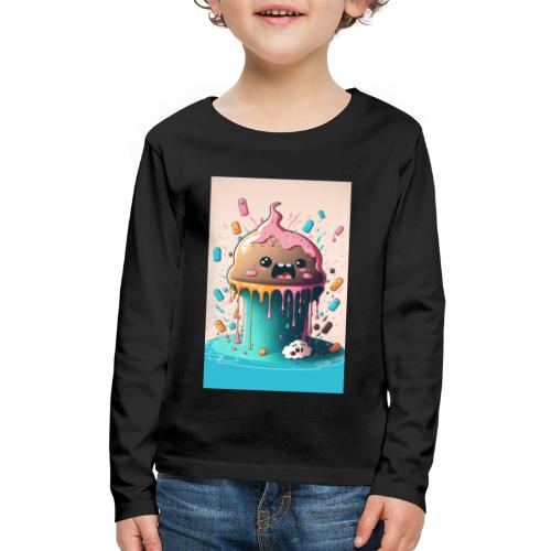 Cake Caricature - January 1st Dessert Psychedelics - Kids' Premium Long Sleeve T-Shirt