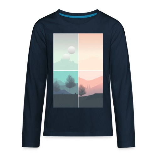 Travelling through the ages - Kids' Premium Long Sleeve T-Shirt