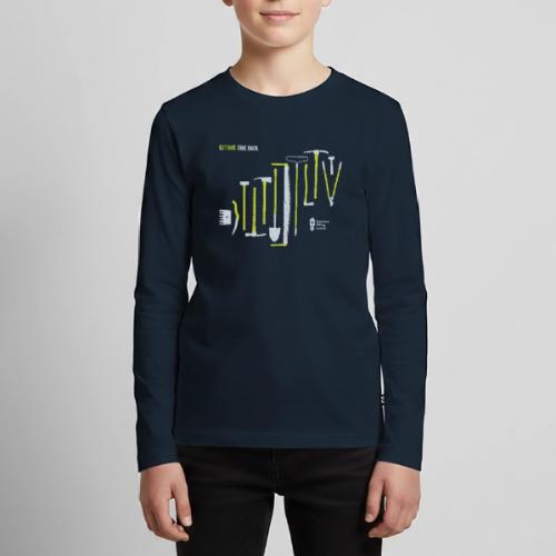 Get Out. Give Back. Trail Tool Arrangement - Kids' Premium Long Sleeve T-Shirt