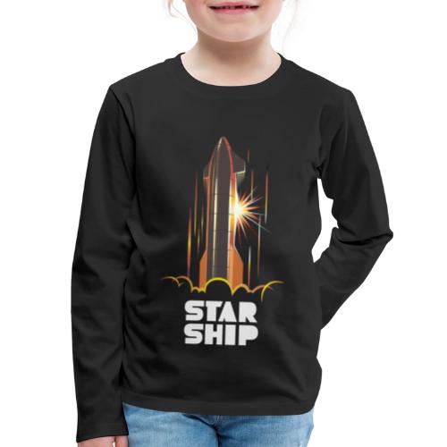 Star Ship Mars - Dark - Kids' Premium Long Sleeve T-Shirt