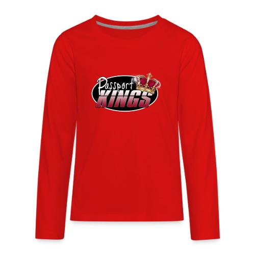 Passport Kings logo for dark shirts - Kids' Premium Long Sleeve T-Shirt