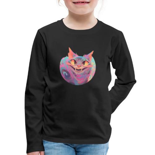 Handsome Grin Cat - Kids' Premium Long Sleeve T-Shirt