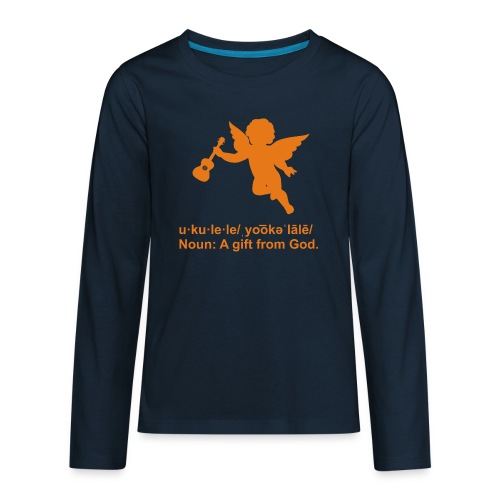 Ukulele Definition - Kids' Premium Long Sleeve T-Shirt