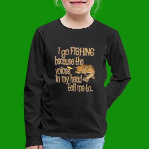 Fishing Voices - Kids' Premium Long Sleeve T-Shirt
