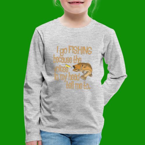 Fishing Voices - Kids' Premium Long Sleeve T-Shirt