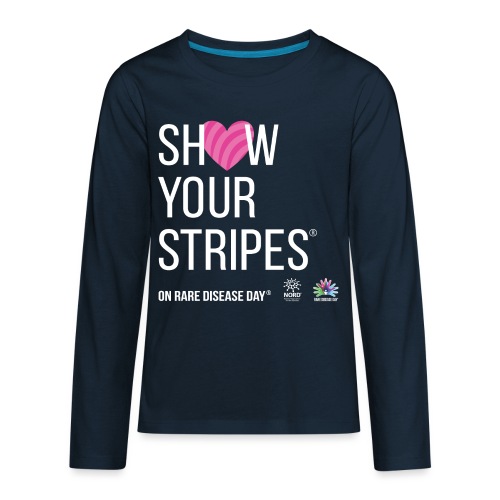 Show Your Stripes for Rare Disease Day! - Kids' Premium Long Sleeve T-Shirt