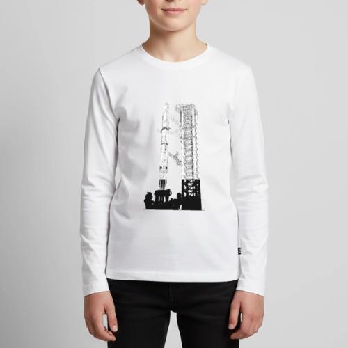 Starship Super-Heavy Lift Launch Vehicle - No Text - Kids' Premium Long Sleeve T-Shirt