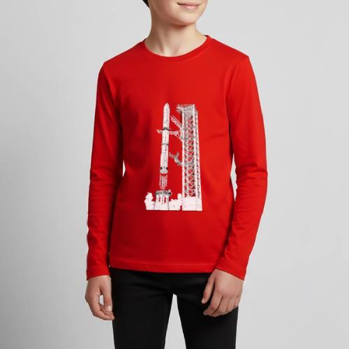 Starship Super-Heavy Lift Launch Vehicle - No Text - Kids' Premium Long Sleeve T-Shirt