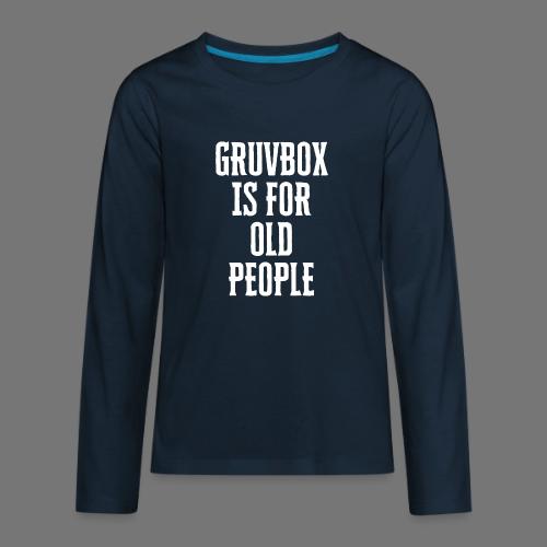 Gruvbox Old People - Kids' Premium Long Sleeve T-Shirt