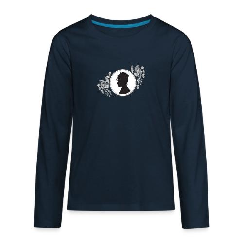 Lady Whistledown Silhouette - Kids' Premium Long Sleeve T-Shirt
