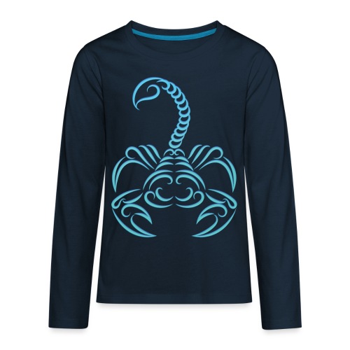 Scorpio Zodiac Water Sign Scorpion Logo - Kids' Premium Long Sleeve T-Shirt