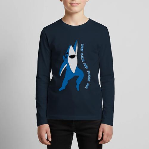 Dancing Shark - Keep Calm - Kids' Premium Long Sleeve T-Shirt