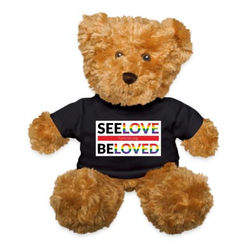 FUMCSD See Love, Be Loved: white design background - Teddy Bear