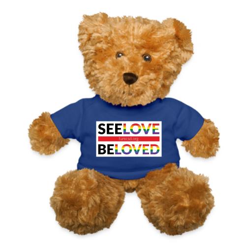 FUMCSD See Love, Be Loved: white design background - Teddy Bear
