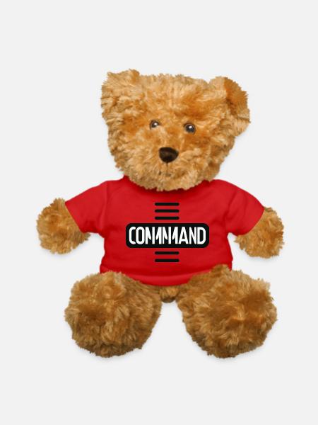 Command - Teddy Bear - red