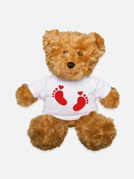 Baby feet - Teddy Bear - white - Front