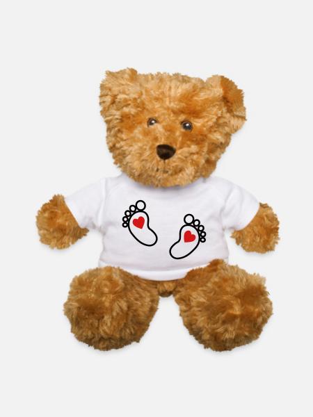 baby feet - Teddy Bear - white - Front