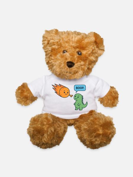 Meteor Buddy and Dino Boop - Teddy Bear - white - Front