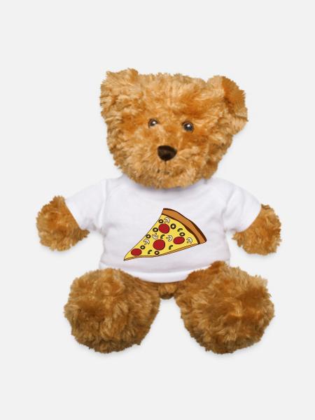 pizza slice - Teddy Bear - white - Front