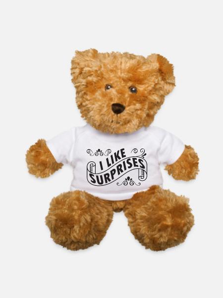 I like surprises - Teddy Bear - white - Front