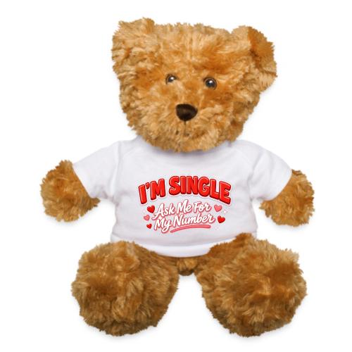 I’m Single Retro Bubble - Teddy Bear
