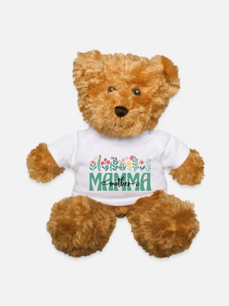 Norwegian Mom Mamma - Teddy Bear - white