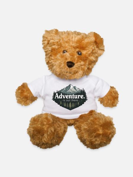Adventure Is Out There – Rustic & Outdoorsy - Teddy Bear - white