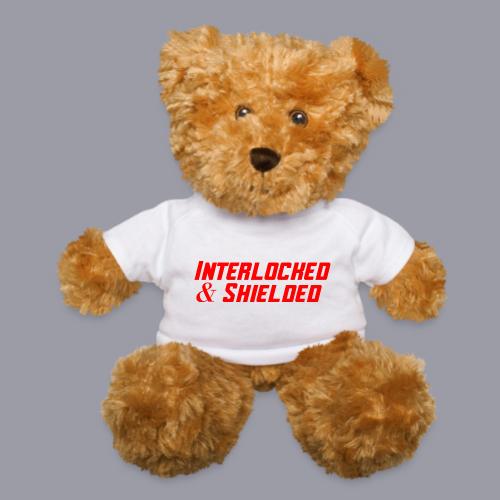 INTERLOCKED & SHIELDED - RED DESIGN - Teddy Bear