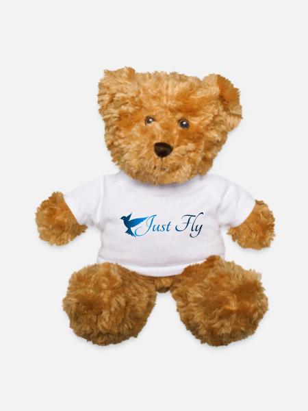 05 Just Fly - Teddy Bear - white - Front