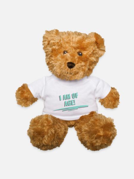 I AM OF AGE 70s - Teddy Bear - white