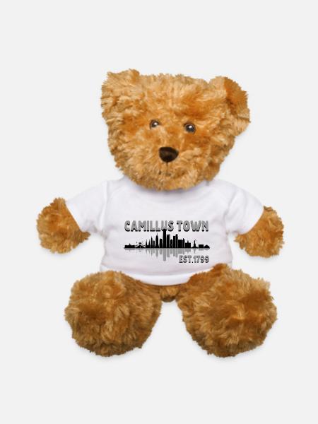 Camillus Town New York - Teddy Bear - white - Front