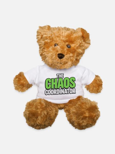 The Chaos Coordinator - Teddy Bear - white - Front