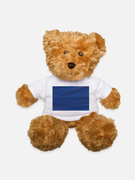 Azure Wave Abstract - Teddy Bear - white - Front