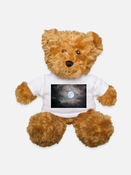 Lunar Mist Nightscape - Teddy Bear - white - Front
