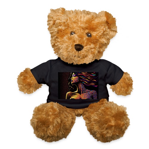Dazzling Night - Colorful Abstract Portrait - Teddy Bear