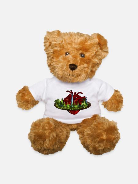 Heart Island - Teddy Bear - white