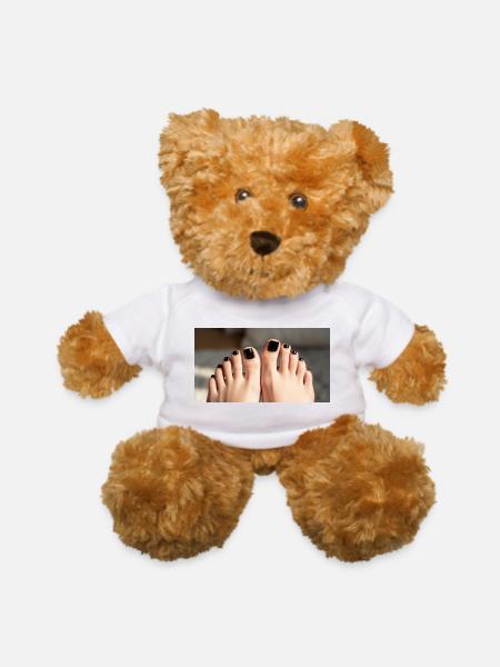 Female feet - Teddy Bear - white - Front