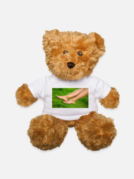 Female legs and feet - Teddy Bear - white - Front