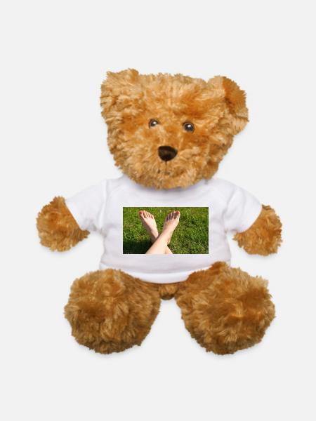 Grass female feet - Teddy Bear - white - Front