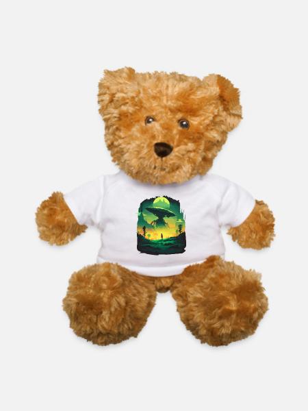 world ufo day - Teddy Bear - white