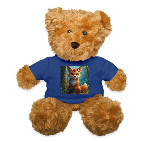 Magical fantasy fox in enchanted forest scene - Teddy Bear