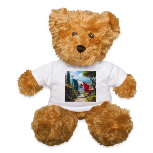 Mexican flag surrounded by nature and magic town - Teddy Bear